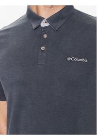 columbia - Columbia Polo Nelson Point 1772721 Szary Regular Fit. Typ kołnierza: polo. Kolor: szary. Materiał: syntetyk