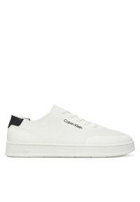 Calvin Klein Sneakersy Low Top Lace Up Knit HM0HM01726 Biały. Kolor: biały. Materiał: materiał