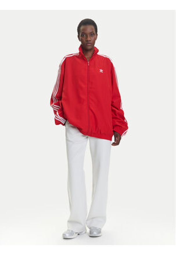 Adidas - adidas Bluza Adilenium Season 3 JD3393 Czerwony Oversize. Kolor: czerwony. Materiał: syntetyk