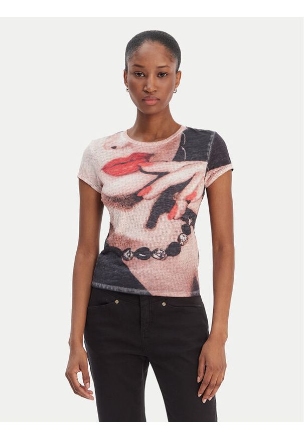 Guess T-Shirt W6RI49 KCCG0 Kolorowy Regular Fit. Materiał: bawełna, syntetyk. Wzór: kolorowy