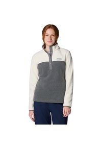 columbia - Polar turystyczny damski Benton Springs 1/2 Snap Pull Over II. Kolor: szary. Materiał: poliester. Sport: turystyka piesza