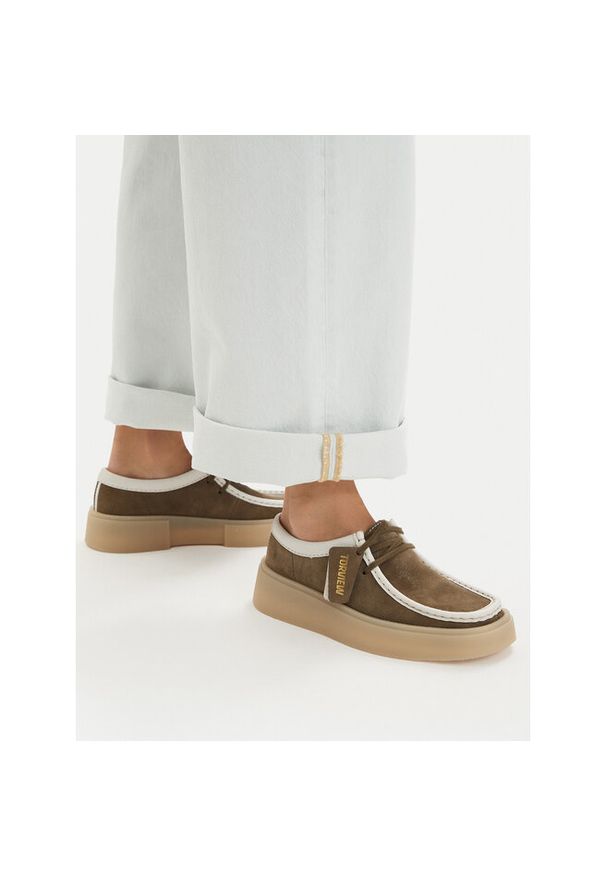 Półbuty Clarks. Kolor: zielony
