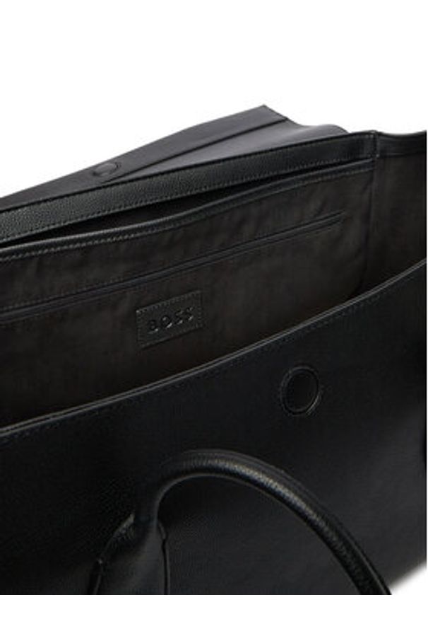 BOSS Torebka Nerissa 50557984 Czarny. Kolor: czarny. Materiał: skórzane