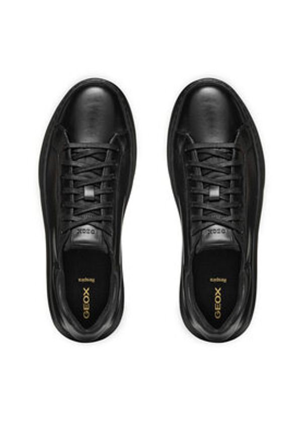 Geox Sneakersy U Deiven U455WD 00043 C9999 Czarny. Kolor: czarny. Materiał: skóra