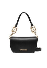 Love Moschino - LOVE MOSCHINO Torebka JC4049PP1MLF0000 Czarny. Kolor: czarny. Materiał: skórzane