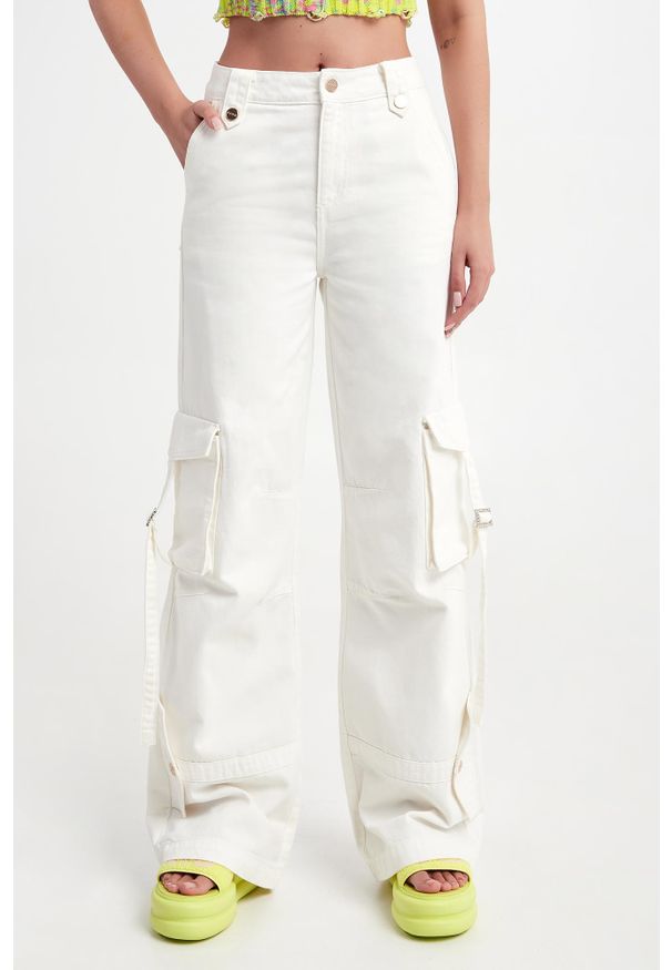 Blugirl Blumarine - Jeansy damskie cargo BLUGIRL BLUMARINE