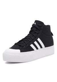 Adidas - adidas Sneakersy BRAVADA 2.0 MID PLATFORM IE2317 Czarny. Kolor: czarny. Materiał: materiał. Obcas: na platformie #5