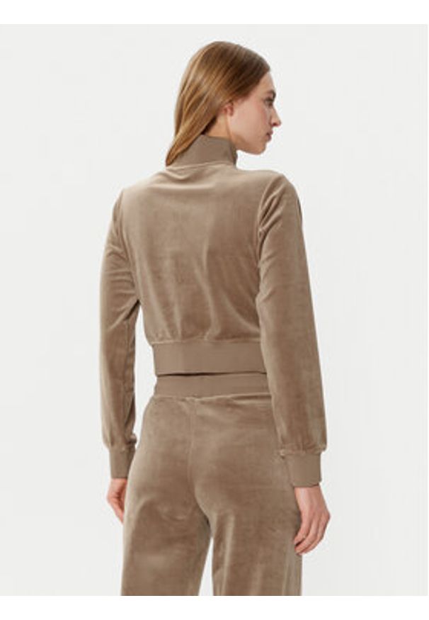 Guess Bluza V3BQ22 KBXI2 Brązowy Regular Fit. Kolor: brązowy. Materiał: syntetyk