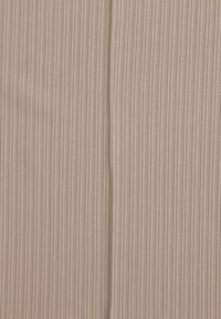 Born2be - Beżowe Szerokie Spodnie z Prążkowanej Tkaniny z Wysokim Stanem Sarora. Okazja: na co dzień. Stan: podwyższony. Kolor: beżowy. Materiał: tkanina, prążkowany. Wzór: prążki. Styl: casual #6