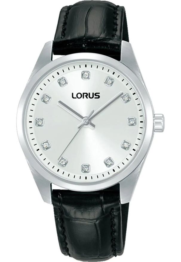 Zegarek damski Lorus RG331XX9 CYRKONIE czarny. Kolor: czarny