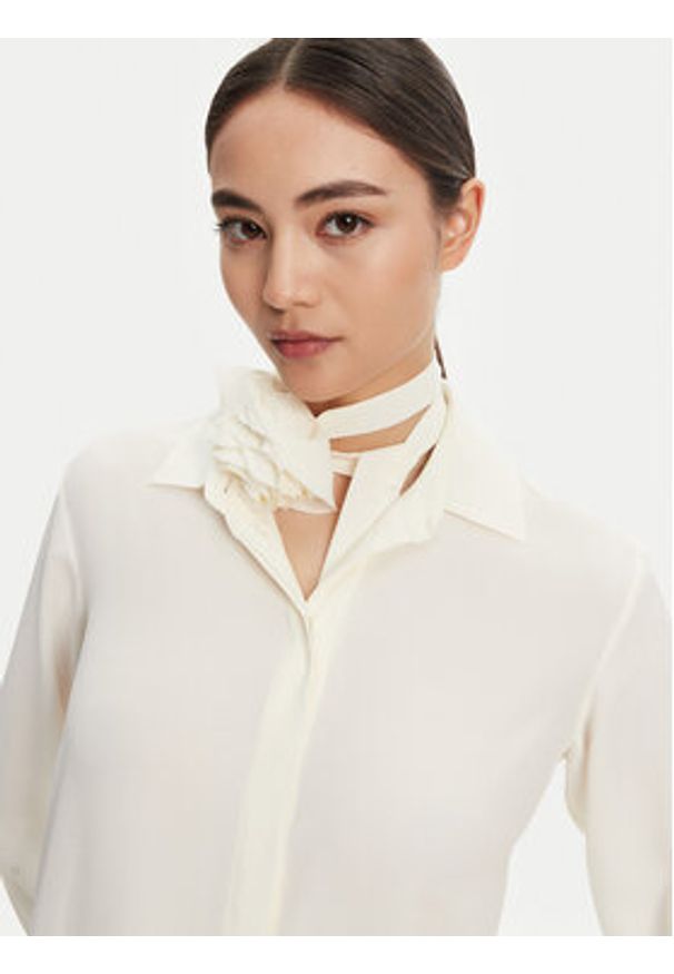 Marella Koszula Cabiria 2523116071 Biały Regular Fit. Kolor: biały. Materiał: syntetyk