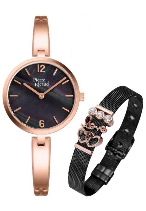 Zegarek damski Pierre Ricaud P22092.915EQN150.K różowe złoto. Kolor: różowy, złoty, wielokolorowy