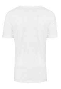Lacoste T-Shirt TH8309 Biały Regular Fit. Kolor: biały. Materiał: bawełna