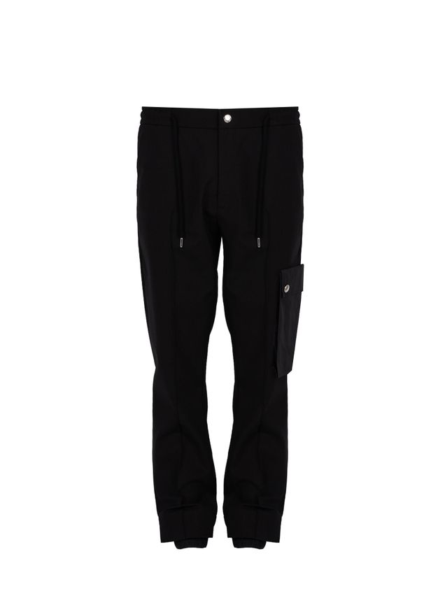 Les Hommes Spodnie "Comfy Classic" | LBP1007305U | Mężczyzna | Czarny. Okazja: na co dzień. Kolor: czarny. Materiał: poliester, wełna, elastan. Styl: sportowy, elegancki, casual