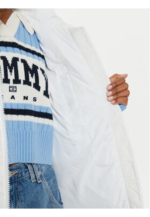 Tommy Jeans Bezrękawnik Alaska DW0DW18862 Biały Regular Fit. Kolor: biały. Materiał: syntetyk. Długość rękawa: bez rękawów