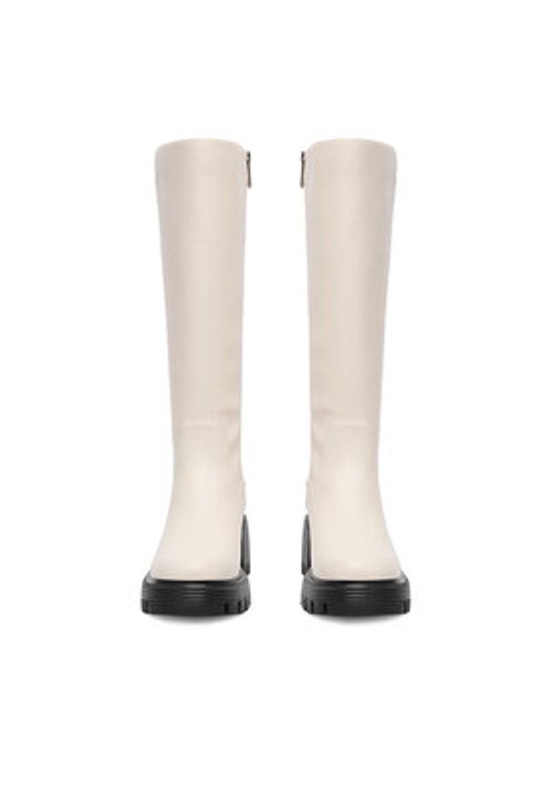 Nine West Kozaki CEO-SUMAYA-01 Écru. Materiał: materiał, syntetyk