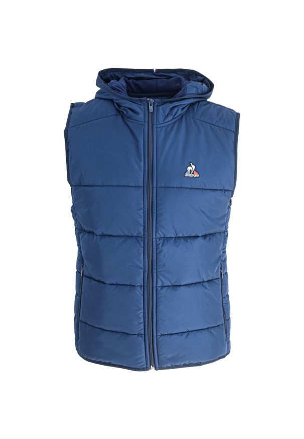 Kamizelka męskie Le Coq Sportif Doudoune Sleeveless N1. Kolor: niebieski. Materiał: poliester, materiał