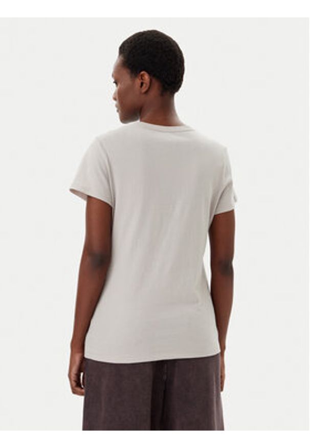 GAP - Gap T-Shirt 729555-09 Beżowy Regular Fit. Kolor: beżowy. Materiał: bawełna