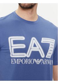 EA7 Emporio Armani T-Shirt 3DPT37 PJMUZ 1557 Niebieski Regular Fit. Kolor: niebieski. Materiał: bawełna #3