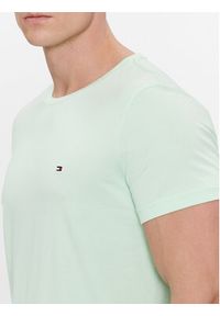 TOMMY HILFIGER - Tommy Hilfiger T-Shirt MW0MW10800 Zielony Slim Fit. Kolor: zielony. Materiał: bawełna #5