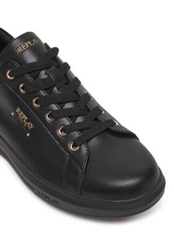 Replay - REPLAY Sneakersy GWZ7F.000.C0001L Czarny. Kolor: czarny. Materiał: skóra