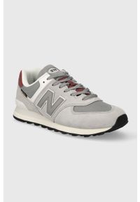 New Balance sneakersy zamszowe U574KBR kolor szary. Zapięcie: sznurówki. Kolor: szary. Materiał: zamsz. Model: New Balance 574 #4