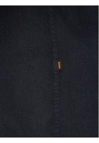 BOSS Koszula Relegant 50567579 Granatowy Regular Fit. Kolor: niebieski. Materiał: len #3