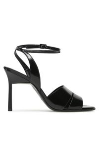 Calvin Klein Sandały Geo Stil Sandal 90Hh HW0HW01462 Czarny. Kolor: czarny. Materiał: skóra