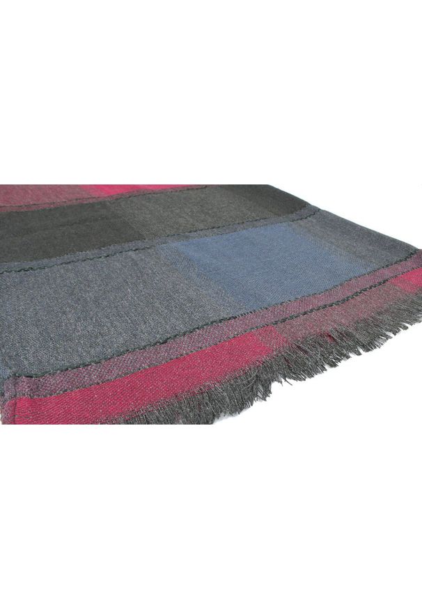 Lekki Szalik Wiosenno-Jesienny - Teer - Stonowana Kolorystyka, Duża Krata. Okazja: na spacer. Kolor: wielokolorowy. Materiał: poliester. Sezon: wiosna, jesień. Styl: elegancki