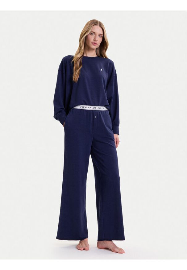 Polo Ralph Lauren Piżama 4P8030 Granatowy Relaxed Fit. Kolor: niebieski. Materiał: bawełna
