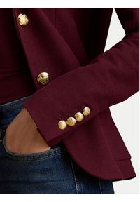 Lauren Ralph Lauren - LAUREN RALPH LAUREN Marynarka 200797305029 Bordowy Slim Fit. Kolor: czerwony. Materiał: bawełna #5