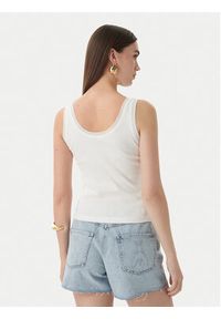 Patrizia Pepe Top 2M4523/J407-W146 Biały Slim Fit. Kolor: biały. Materiał: bawełna #4