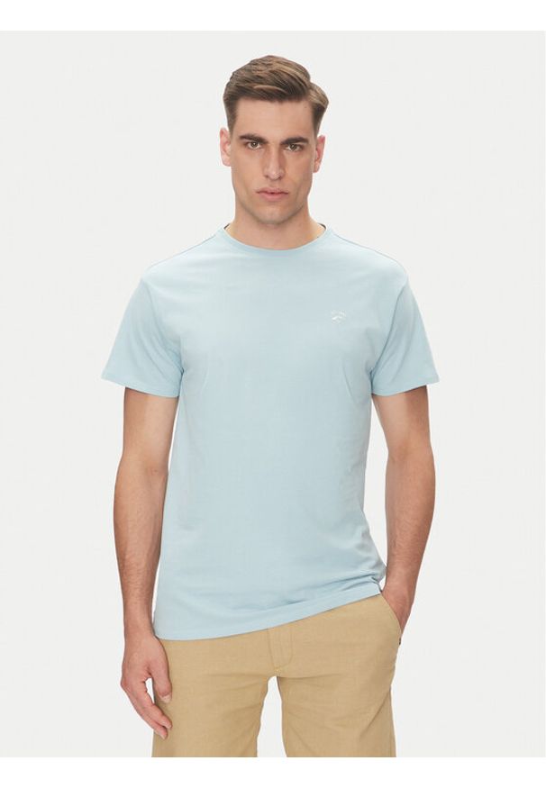 INDICODE T-Shirt Kloge 40-915 Niebieski Regular Fit. Kolor: niebieski. Materiał: bawełna