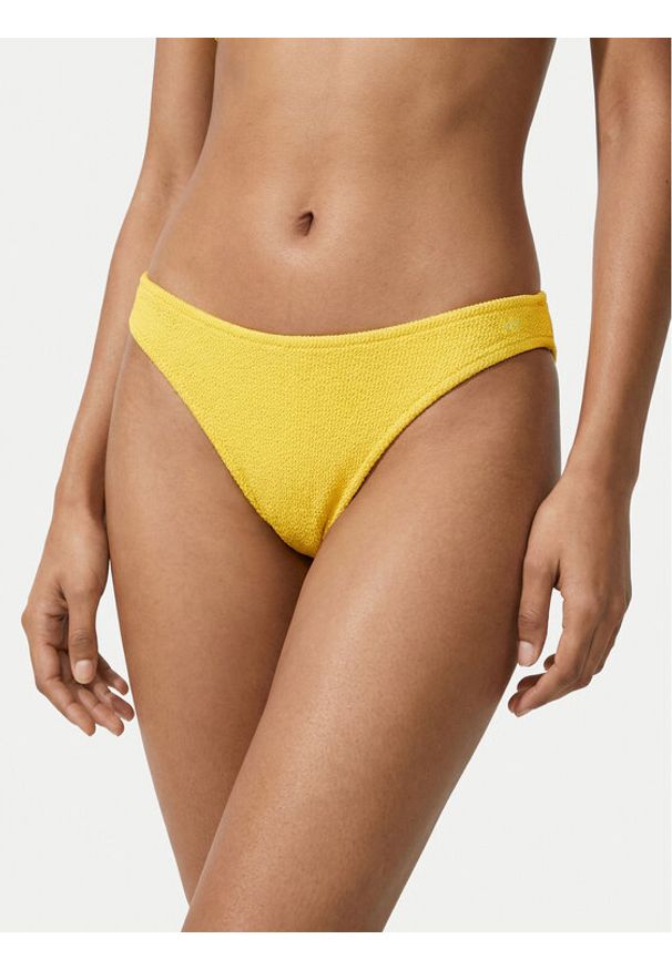 Banana Moon Dół od bikini Naida Scrunchy JAA22 Żółty. Kolor: żółty. Materiał: syntetyk