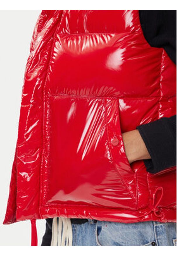 Hugo - HUGO Kamizelka 50547981 Czerwony Regular Fit. Kolor: czerwony. Materiał: syntetyk