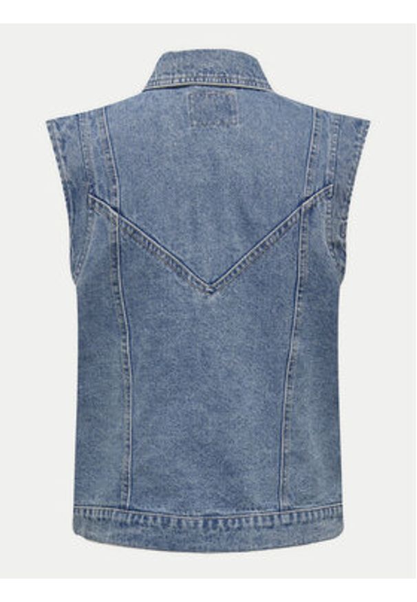 only - ONLY Kamizelka Kennedy 15278041 Niebieski Regular Fit. Kolor: niebieski. Materiał: bawełna