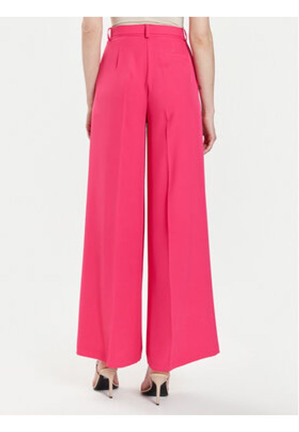 Maryley Spodnie palazzo 24EB509/04FU Różowy Wide Leg. Kolor: różowy. Materiał: syntetyk