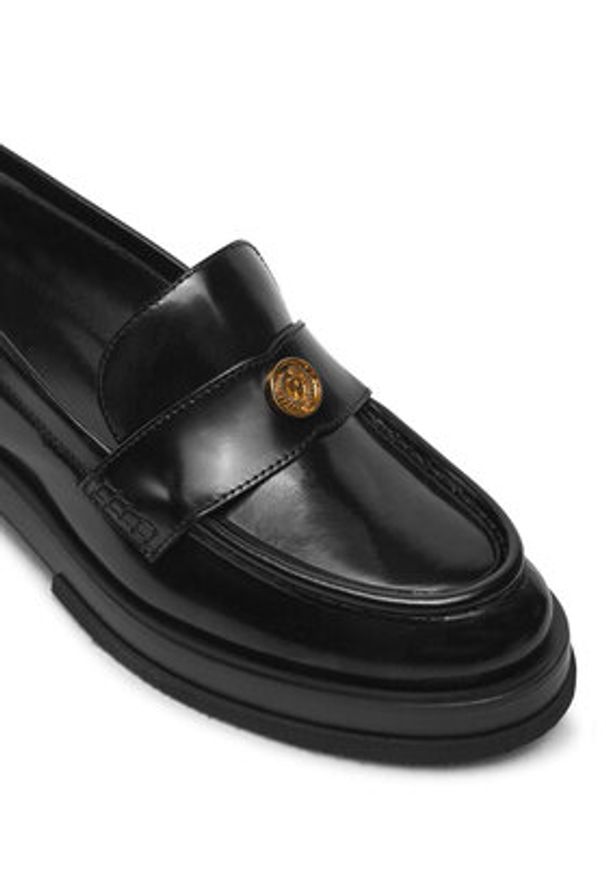 Pollini Lordsy PA10034G1LPC0000 Czarny. Kolor: czarny. Materiał: skóra