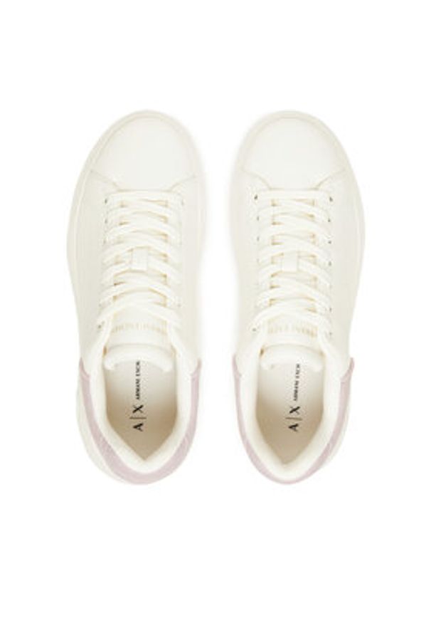 Armani Exchange Sneakersy XW002149 AF19528 MZ278 Biały. Kolor: biały. Materiał: skóra