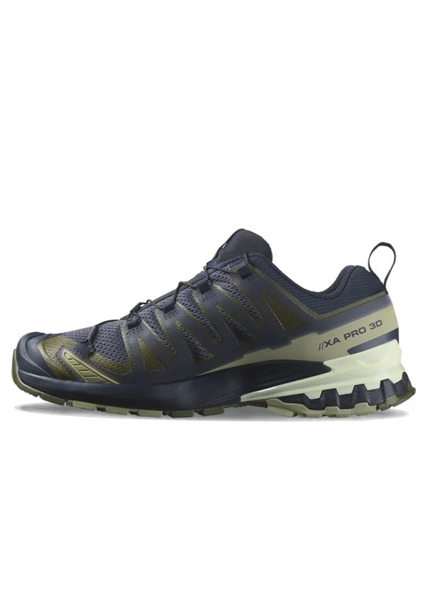 salomon - Buty do biegania w terenie Xa Pro 3D V9 Rozmiar 44 2/3 - 474675 Niebieski. Zapięcie: sznurówki. Kolor: niebieski. Materiał: materiał, syntetyk. Szerokość cholewki: normalna