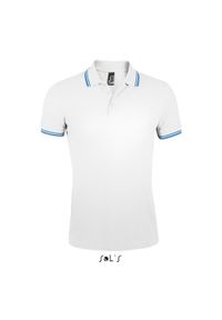 SOL'S - Polo Sol's Pasadena. Typ kołnierza: polo. Kolor: wielokolorowy, biały, zielony. Styl: elegancki #1
