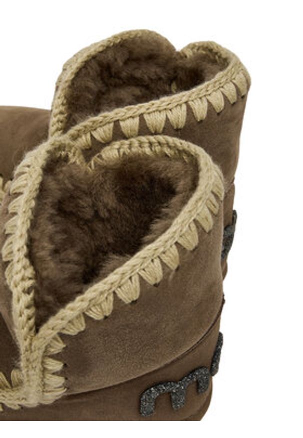 Mou Śniegowce MU.FW101050A Szary. Kolor: szary. Materiał: zamsz, skóra