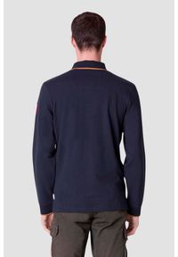 Aeronautica Militare - AERONAUTICA MILITARE Granatowa męska koszulka polo Piqué, Rozmiar L. Typ kołnierza: polo. Kolor: niebieski #2