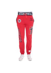Spodnie dresowe Geographical Norway MYER RED DB MEN 317 czerwony męska. Kolor: czerwony. Materiał: dresówka. Sezon: lato. Sport: turystyka piesza #1