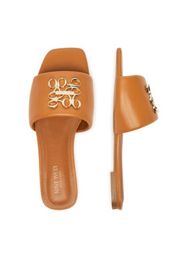 Nine West Klapki SMRL393663-02 Beżowy. Kolor: beżowy. Materiał: materiał, syntetyk