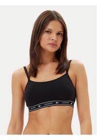 Lacoste Biustonosz top IF8166 Czarny. Kolor: czarny. Materiał: bawełna
