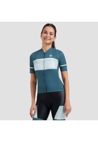 ROGELLI - Koszulka rowerowa damska Rogelli Impress II. Kolor: żółty, wielokolorowy, niebieski