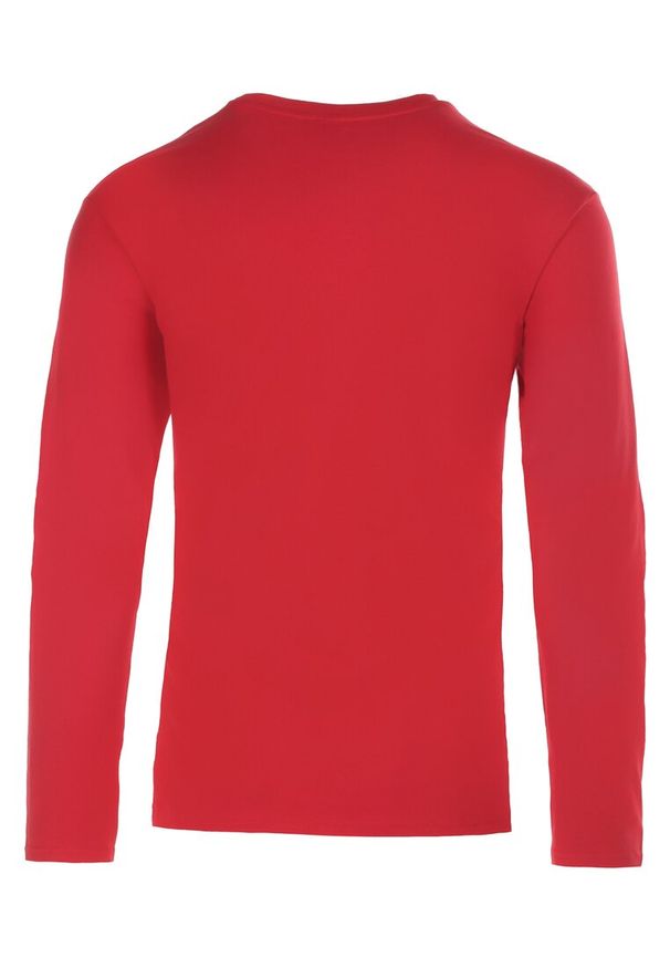 Born2be - Czerwona Bluzka Ideld. Kolor: czerwony. Materiał: dzianina. Długość rękawa: długi rękaw. Wzór: jednolity. Styl: klasyczny