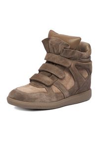 Badura Sneakersy EO-IVI-LT1885-2N Brązowy. Kolor: brązowy. Materiał: zamsz, skóra #7