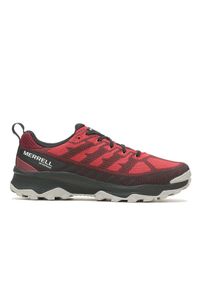 Buty trekkingowe męskie Merrell Speed Eco Wp. Kolor: czerwony, wielokolorowy. Materiał: syntetyk, materiał. Szerokość cholewki: normalna. Sport: turystyka piesza